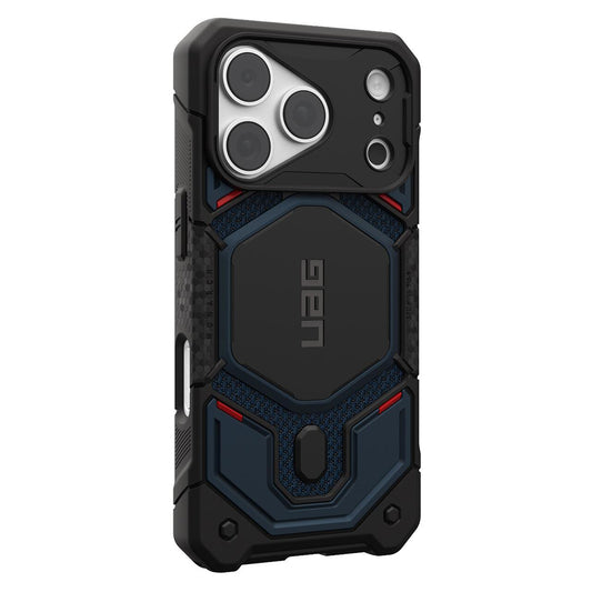 Coque MagSafe pour Apple iPhone 18 Pro Max / 17 Pro Max, Urban Armor Gear, Monarch Pro Kevlar, Bleu marine
