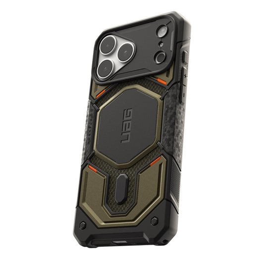Coque MagSafe pour Apple iPhone 18 Pro Max / 17 Pro Max, Urban Armor Gear, Monarch Pro Kevlar, Vert