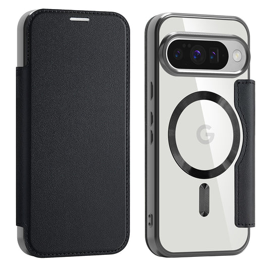 MagSafe Case for Google Pixel 10 Pro / 10, Techsuit, SmartMag Book, Black