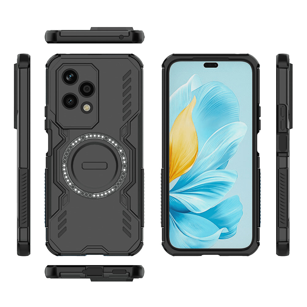 Coque MagSafe pour Honor 200 Lite, Techsuit, ArmorMag, Noire