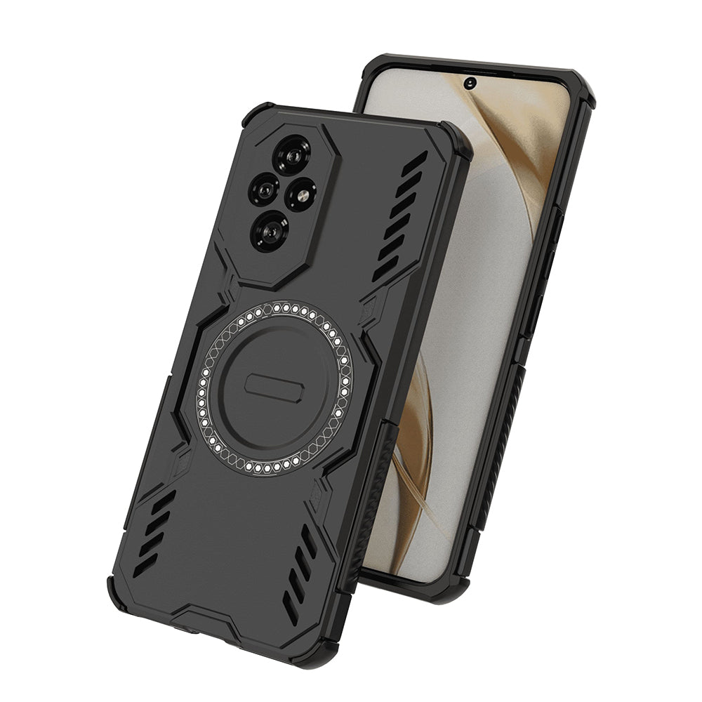 Coque MagSafe pour Honor 200, Techsuit, ArmorMag, Noire