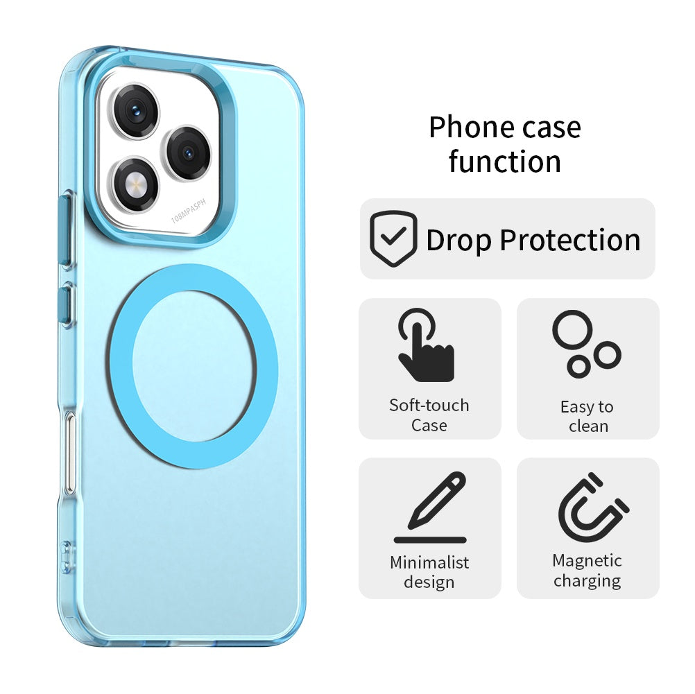 Coque MagSafe pour Honor 400 Lite, Techsuit, CandyCase, Bleue