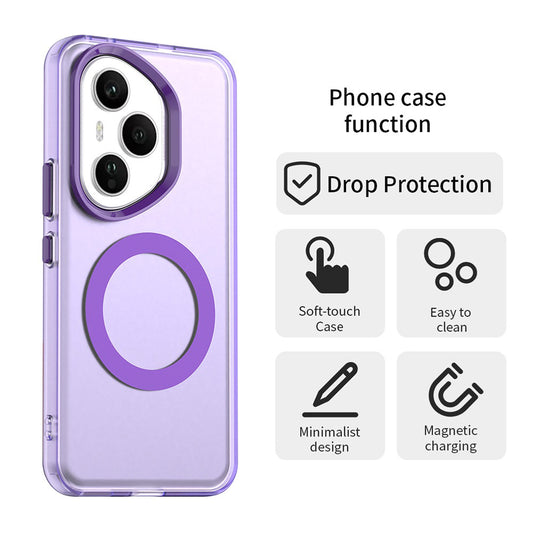 Coque MagSafe pour Honor 400 Pro, Techsuit, CandyCase, Violet