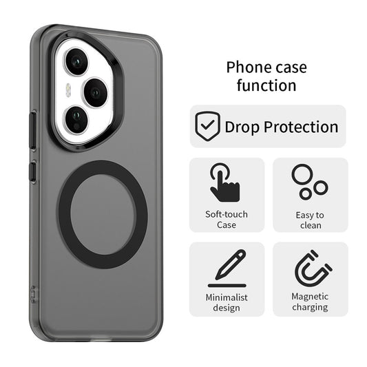 Coque MagSafe pour Honor 400 Pro, Techsuit, CandyCase, Noire