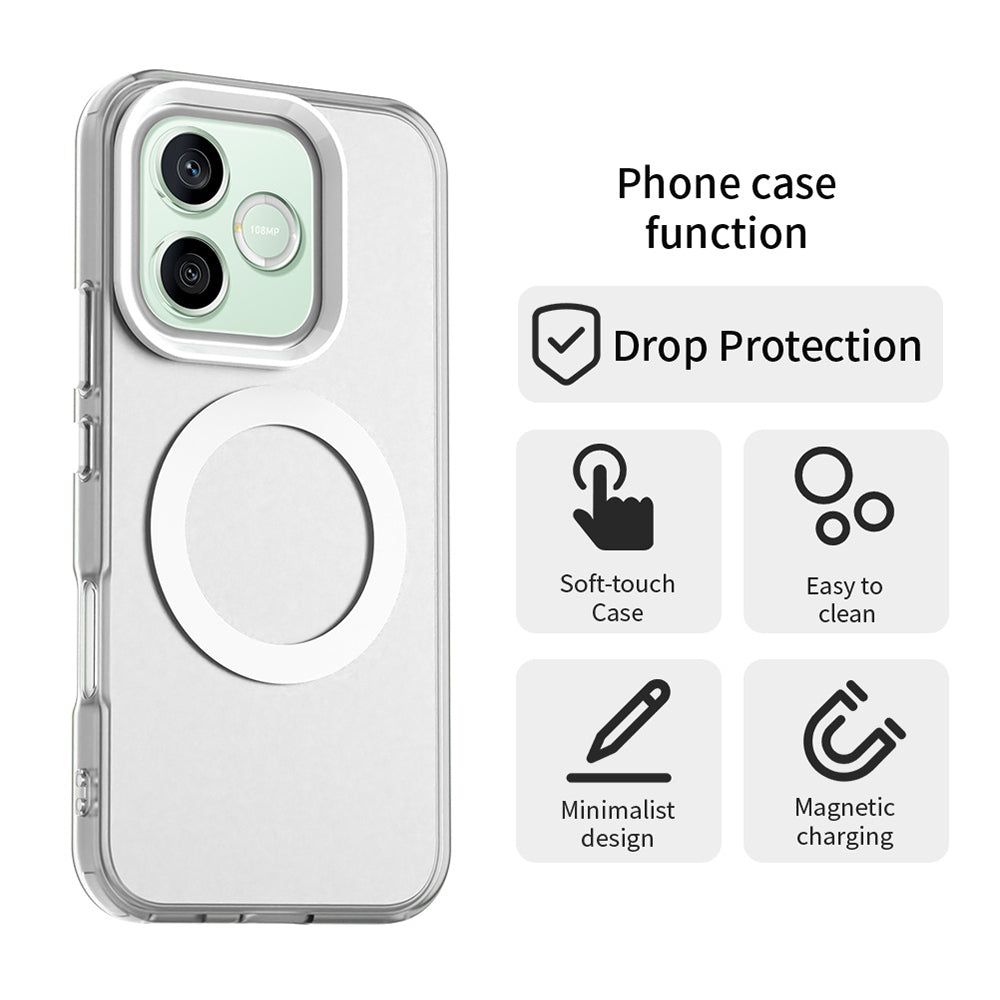 Coque MagSafe pour Honor 600 Lite, Techsuit, CandyCase, Blanche