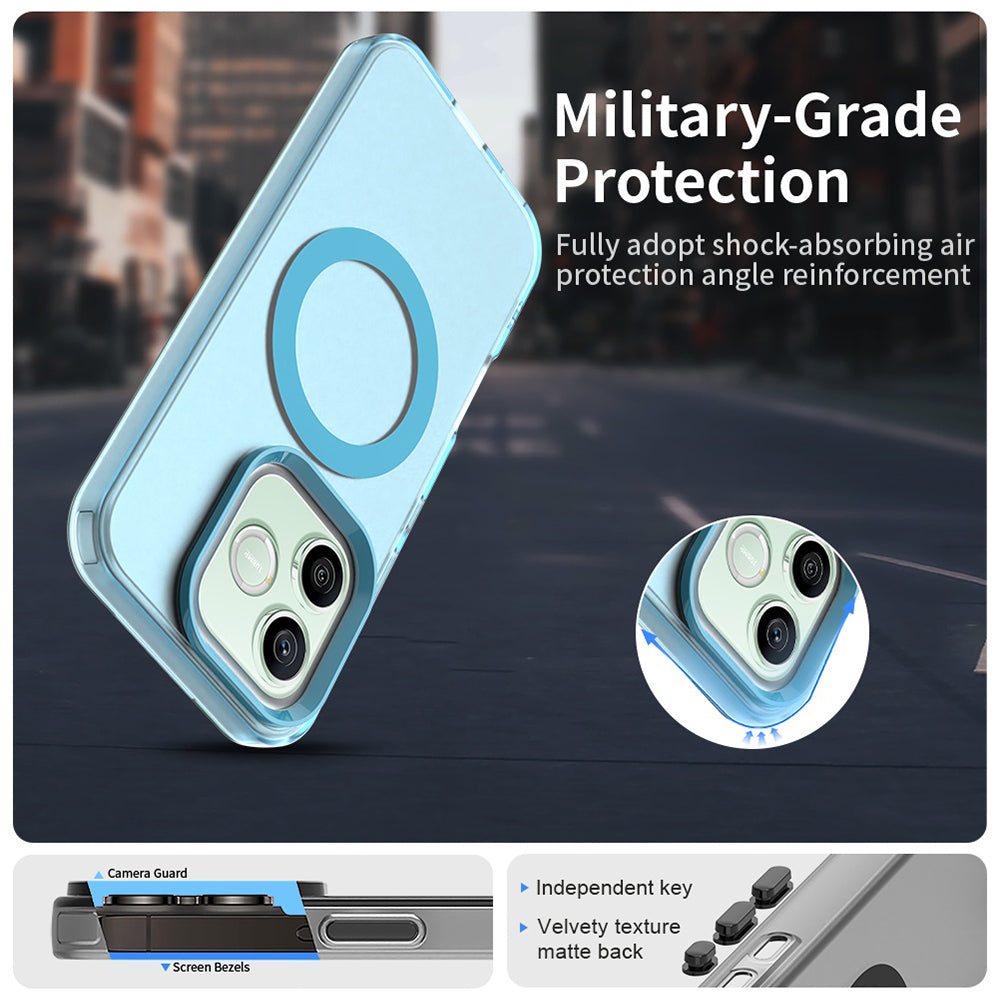 Coque MagSafe pour Honor 600 Pro / 600, Techsuit, CandyCase, Bleue