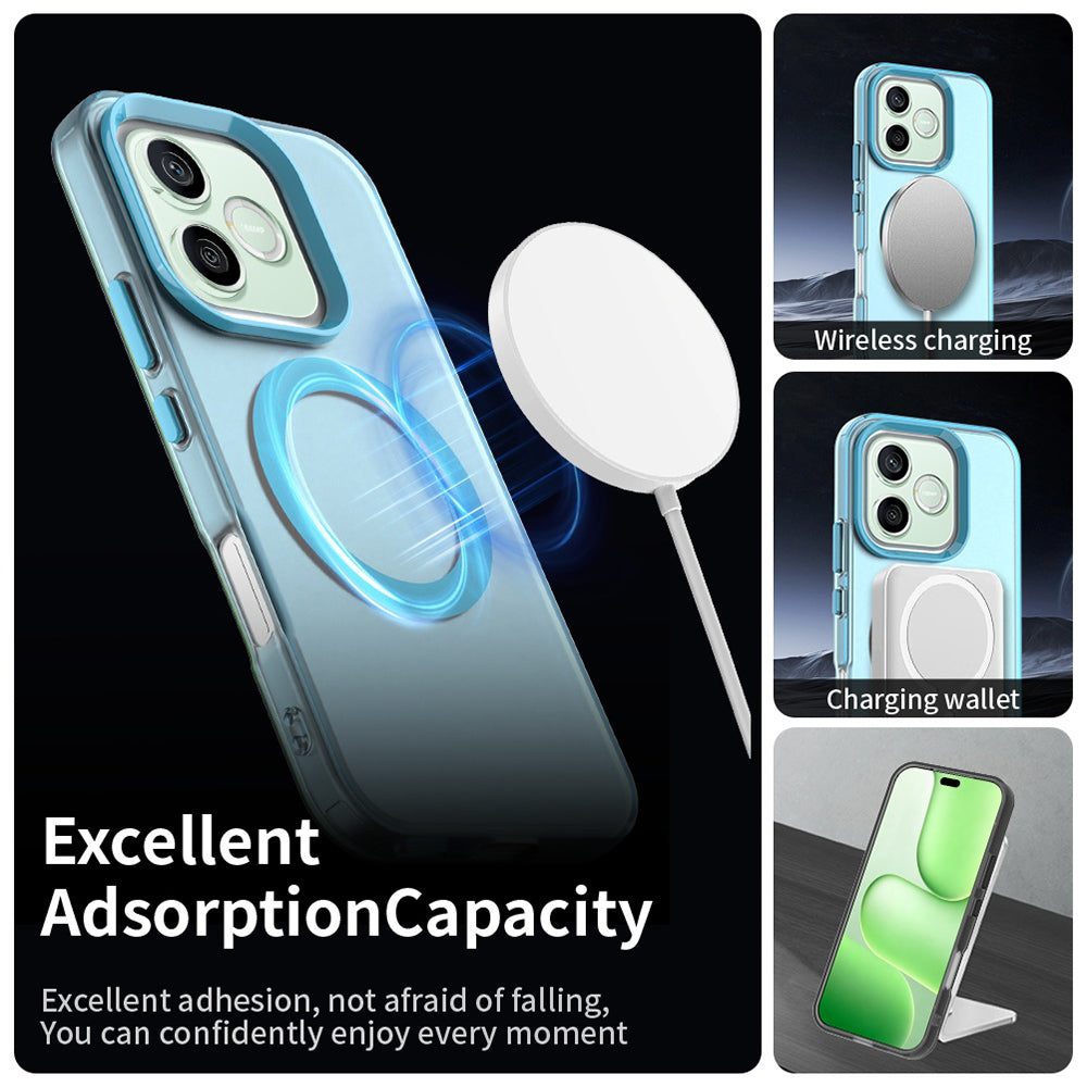 Coque MagSafe pour Honor 600 Pro / 600, Techsuit, CandyCase, Bleue