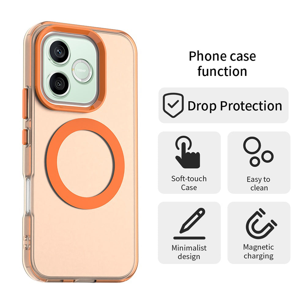 Coque MagSafe pour Honor 600 Pro / 600, Techsuit, CandyCase, Orange