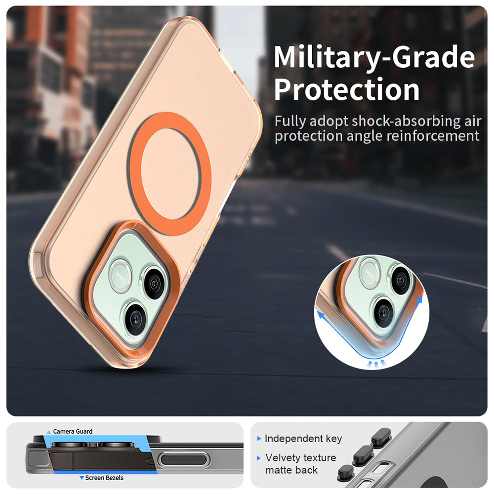 Coque MagSafe pour Honor 600 Pro / 600, Techsuit, CandyCase, Orange