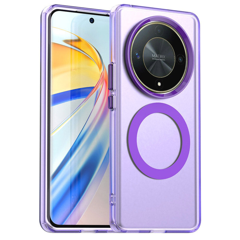 Coque MagSafe pour Honor Magic6 Lite, Techsuit, CandyCase, Violet