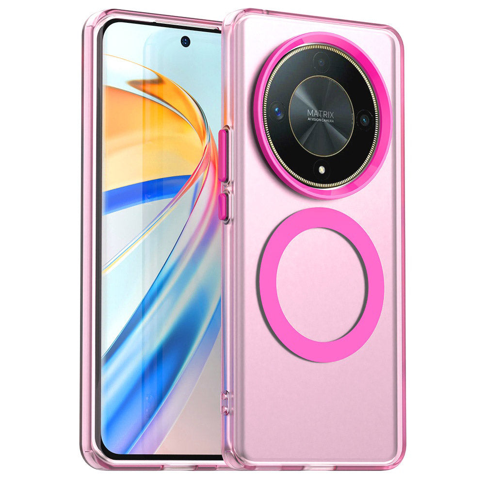 Coque MagSafe pour Honor Magic6 Lite, Techsuit, CandyCase, Rose