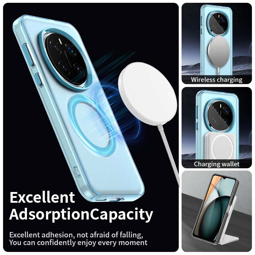 Coque MagSafe pour Honor Magic7 Pro, Techsuit, CandyCase, Bleue