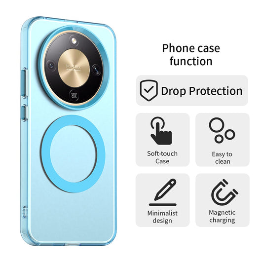 Coque MagSafe pour Honor Magic8 Lite, Techsuit, CandyCase, Bleue