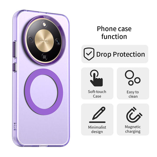 Housse MagSafe pour Honor Magic8 Lite, Techsuit, CandyCase, Violet