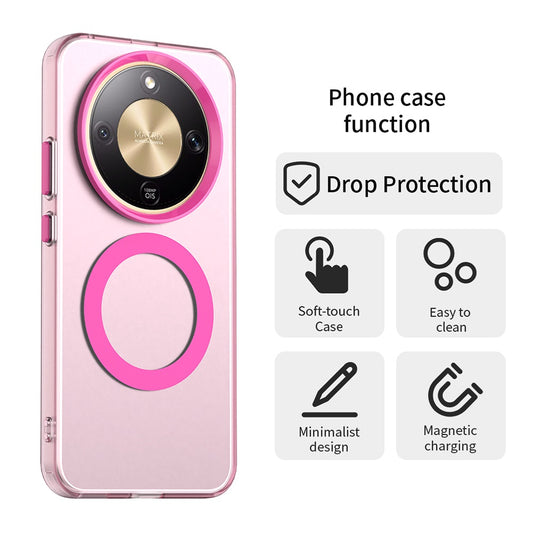 Housse MagSafe pour Honor Magic8 Lite, Techsuit, CandyCase, Rose