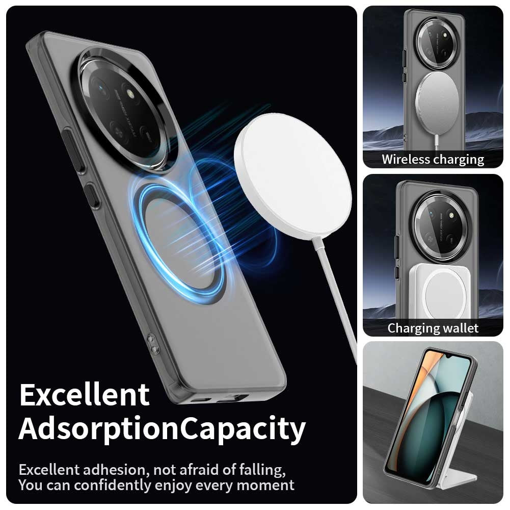 Coque MagSafe pour Honor X9c / Magic7 Lite, Techsuit, CandyCase, Noire