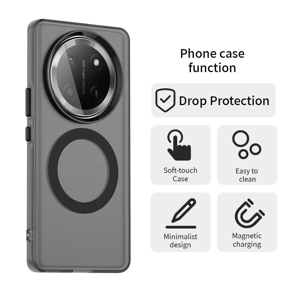 Coque MagSafe pour Honor X9c / Magic7 Lite, Techsuit, CandyCase, Noire