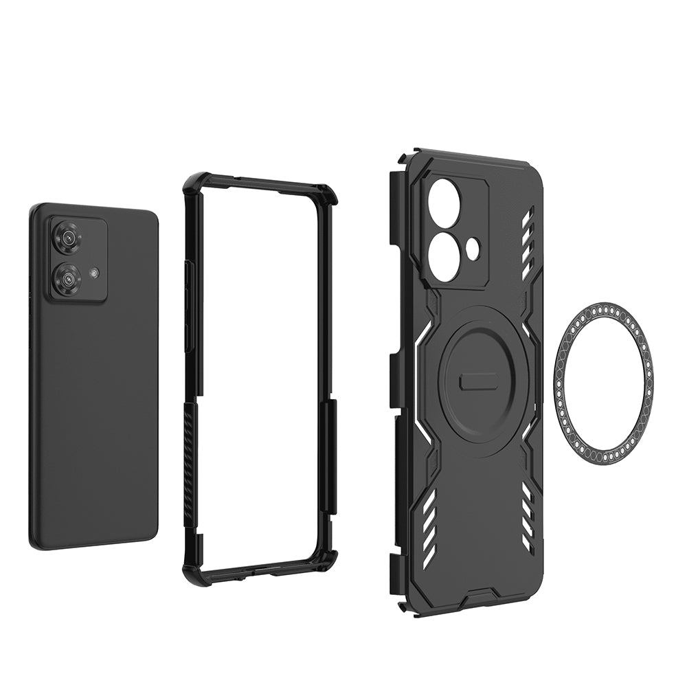 Coque MagSafe pour Motorola Edge 40 Neo, Techsuit, ArmorMag, Noire