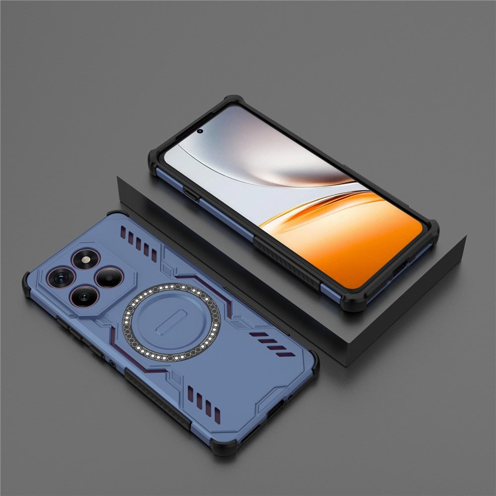Coque MagSafe pour Motorola Edge 60 Pro, Techsuit, ArmorMag, Bleue