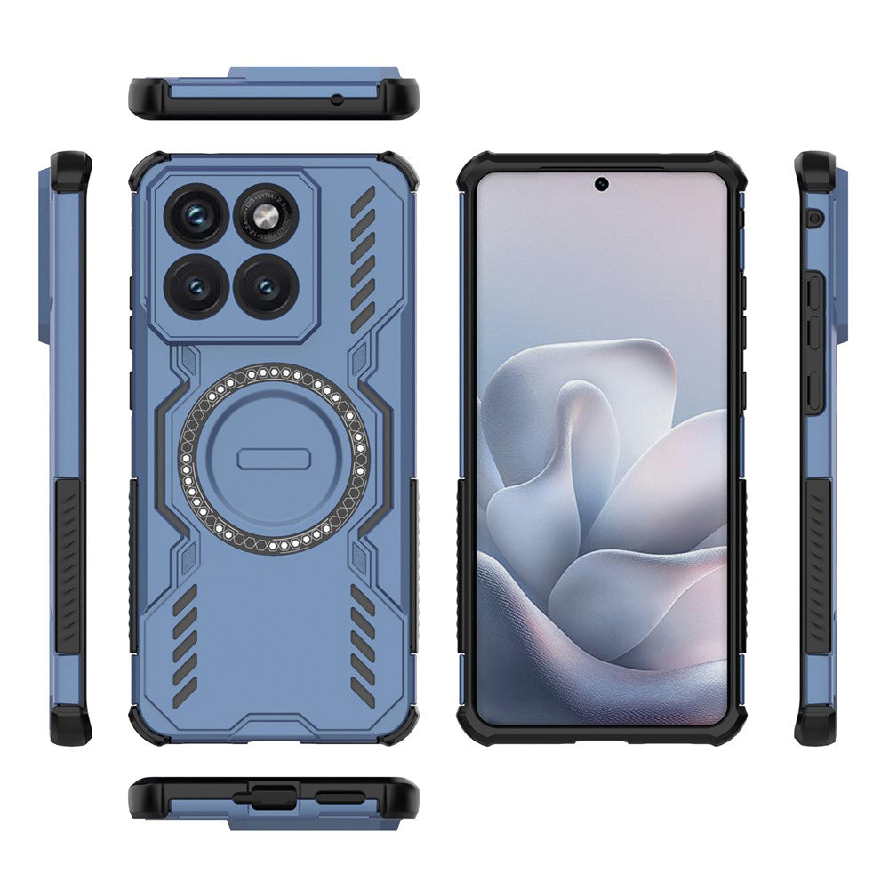 Étui MagSafe pour Motorola Edge 70 Fusion, Techsuit, ArmorMag, Bleu