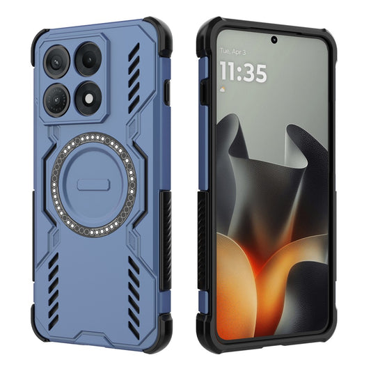 Coque MagSafe pour Motorola Edge 70 Max, Techsuit, ArmorMag, Bleue