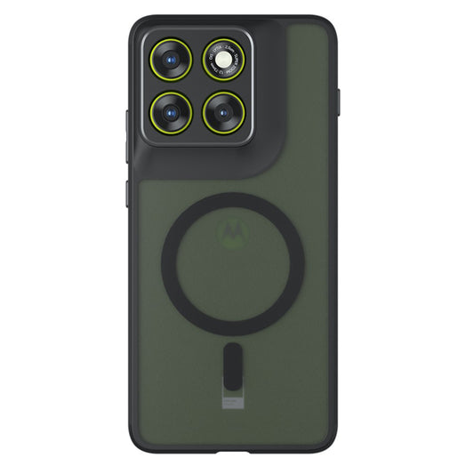 Coque MagSafe pour Motorola Edge 70 Pro, Techsuit, PureFrost, Noir Satiné