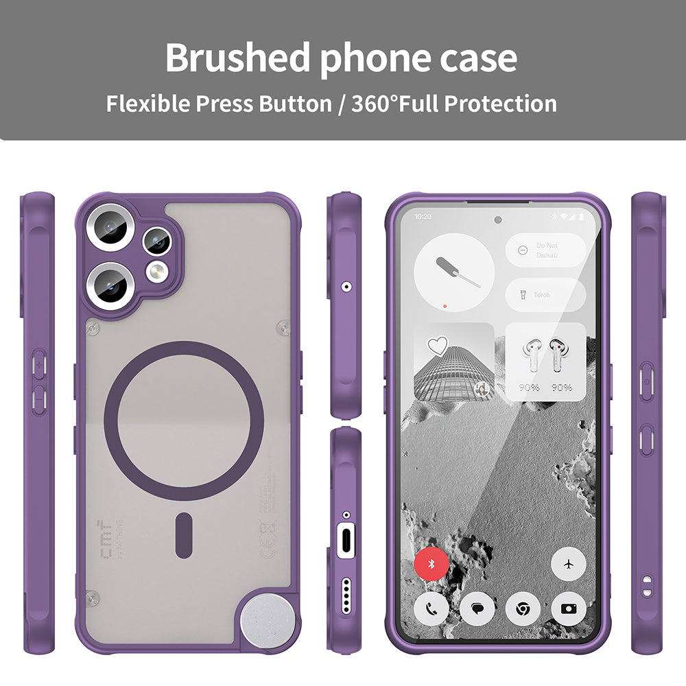Coque MagSafe pour Nothing CMF Phone 2 Pro, Techsuit, HaloFrost II, Violet