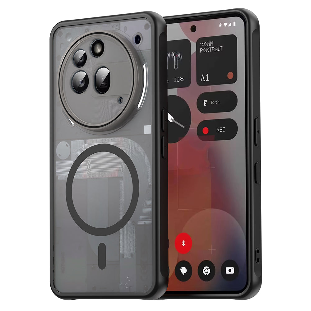 Coque MagSafe pour Nothing Phone (3a) Pro, Techsuit, HaloFrost II, Noire