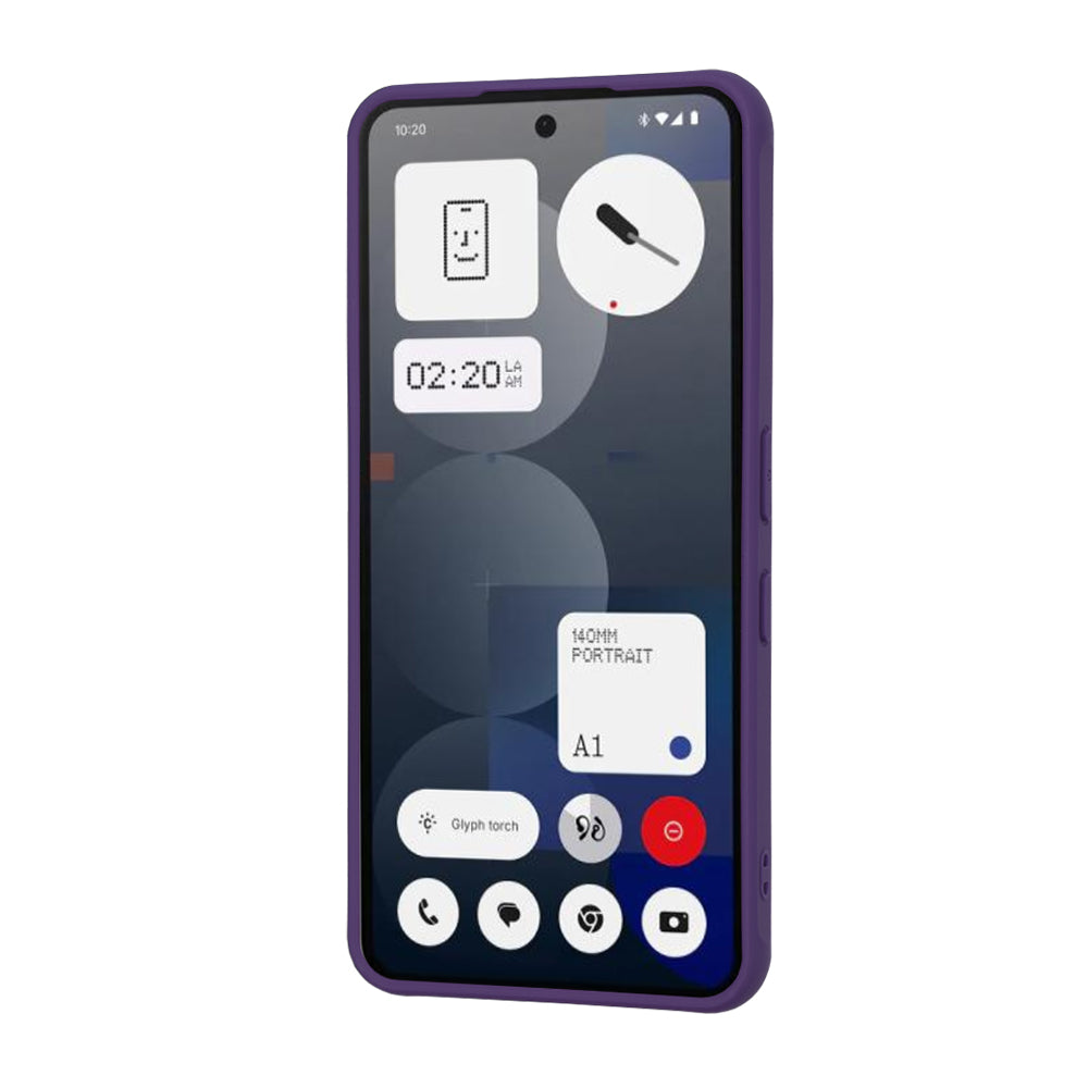 Coque MagSafe pour Nothing Phone (3a) Pro, Techsuit, HaloFrost, Violet Foncé