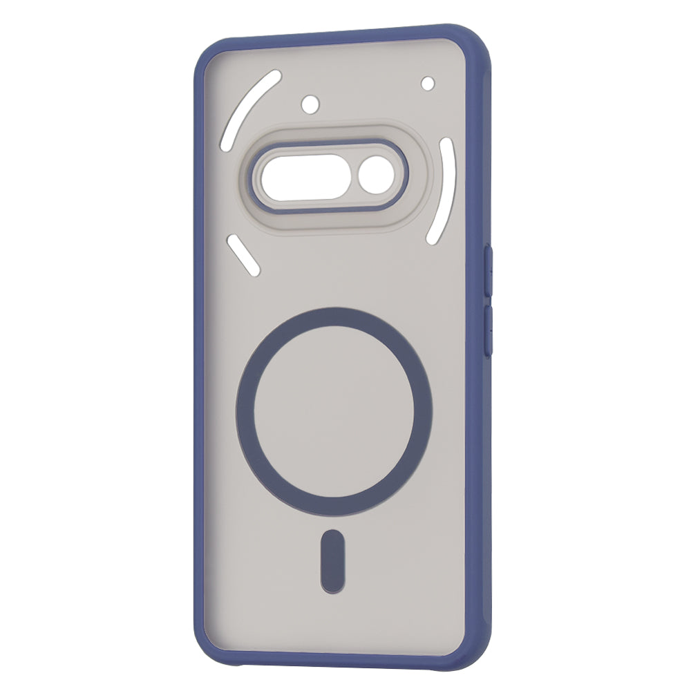 Coque MagSafe pour Nothing Phone (3a), Techsuit, HaloFrost, Bleu marine
