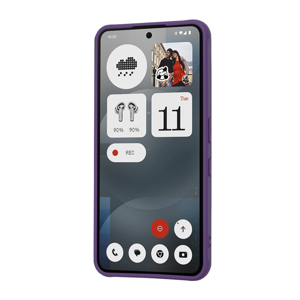 Coque MagSafe pour Nothing Phone (3a), Techsuit, HaloFrost, Violet Foncé