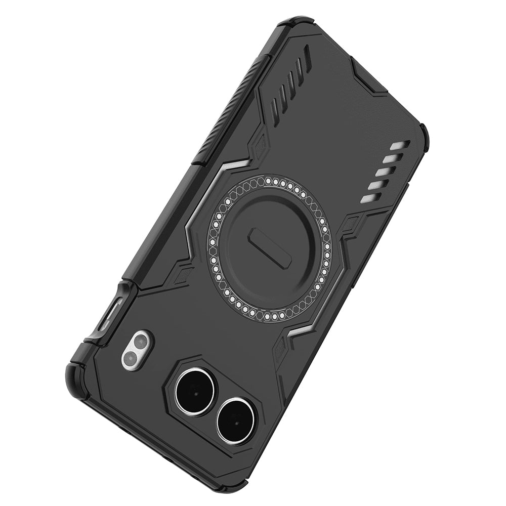 Coque MagSafe pour OnePlus Nord 4, Techsuit, ArmorMag, Noire