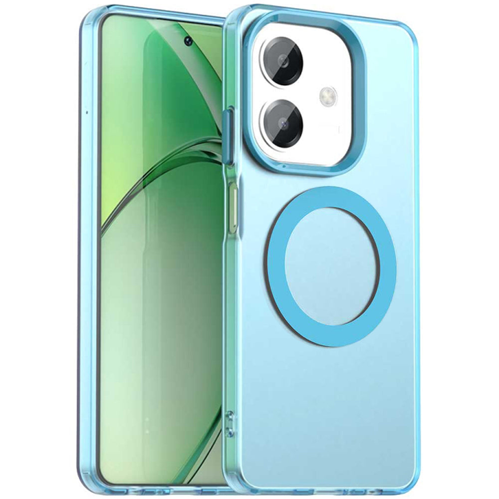Coque MagSafe pour Oppo A3 4G / A3 5G, Techsuit, CandyCase, Bleue