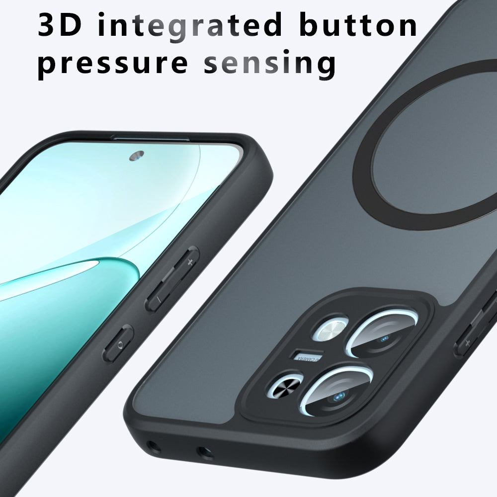 Coque MagSafe pour Oppo A6 4G, Techsuit, PureFrost, Noir Satiné