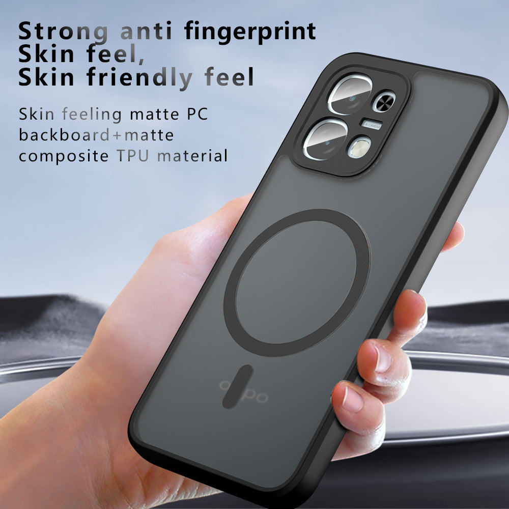 Coque MagSafe pour Oppo A6 4G, Techsuit, PureFrost, Noir Satiné