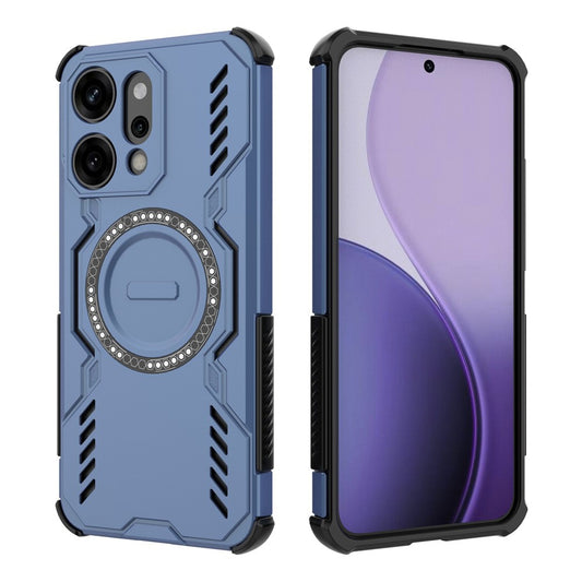 Coque MagSafe pour Oppo Reno14 Pro, Techsuit, ArmorMag, Bleue