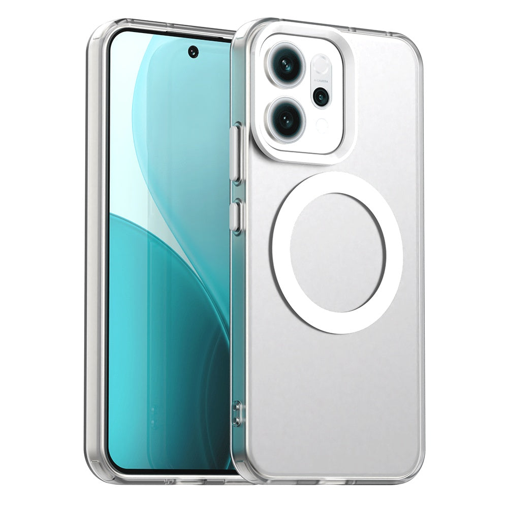 Coque MagSafe pour Oppo Reno14, Techsuit, CandyCase, Blanche