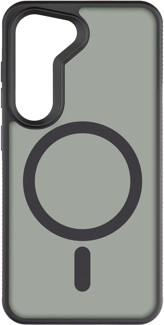 Étui MagSafe pour Samsung Galaxy S24 S921, 3MK, Smoke MagCase, noir