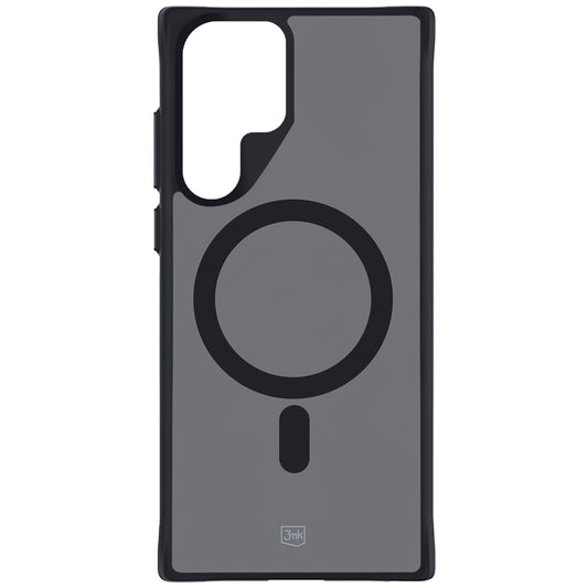 Étui MagSafe pour Samsung Galaxy S22 Ultra 5G S908, 3MK, Smoke MagCase, Noir