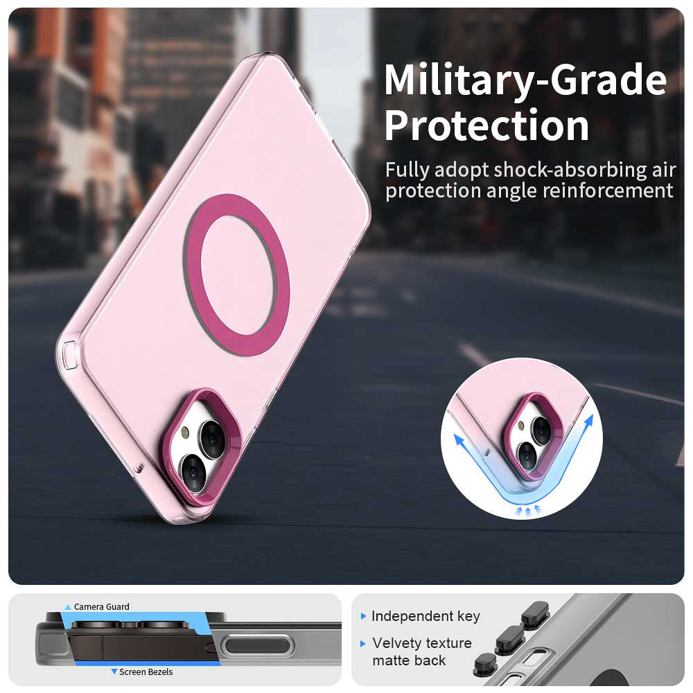 Coque MagSafe pour Samsung Galaxy A05 A055, Techsuit, CandyCase, Rose