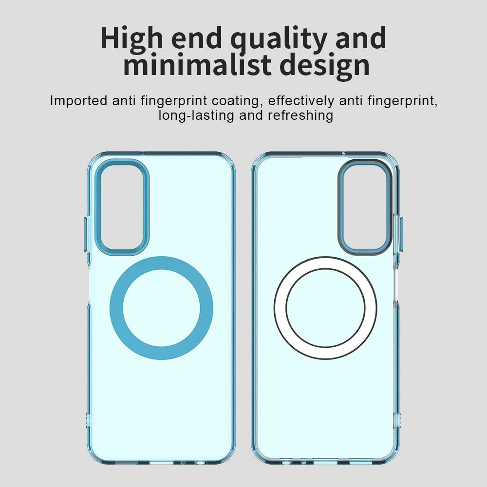 Coque MagSafe pour Samsung Galaxy A05s A057, Techsuit, CandyCase, Bleue