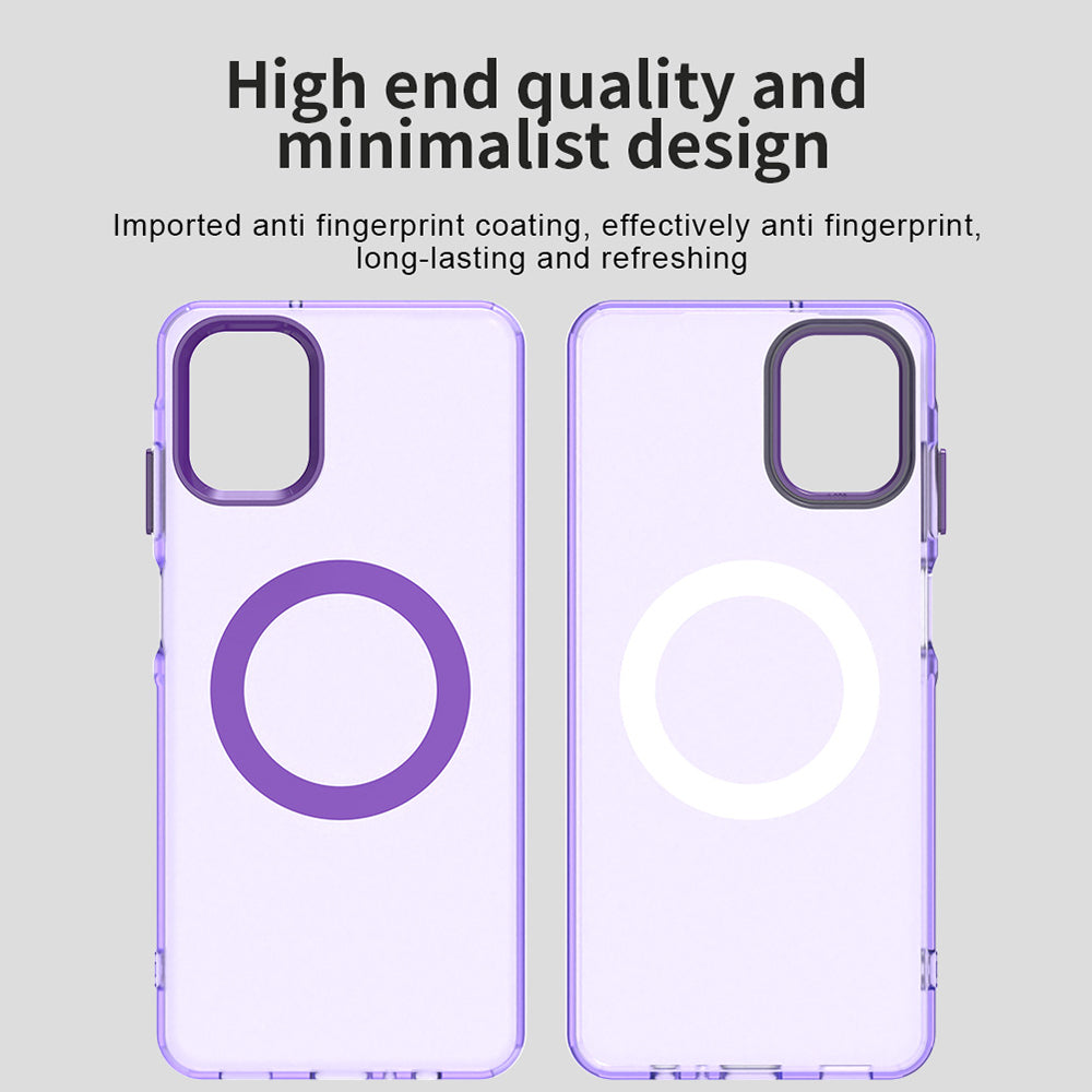 Coque MagSafe pour Samsung Galaxy A06 A065, Techsuit, CandyCase, Violet