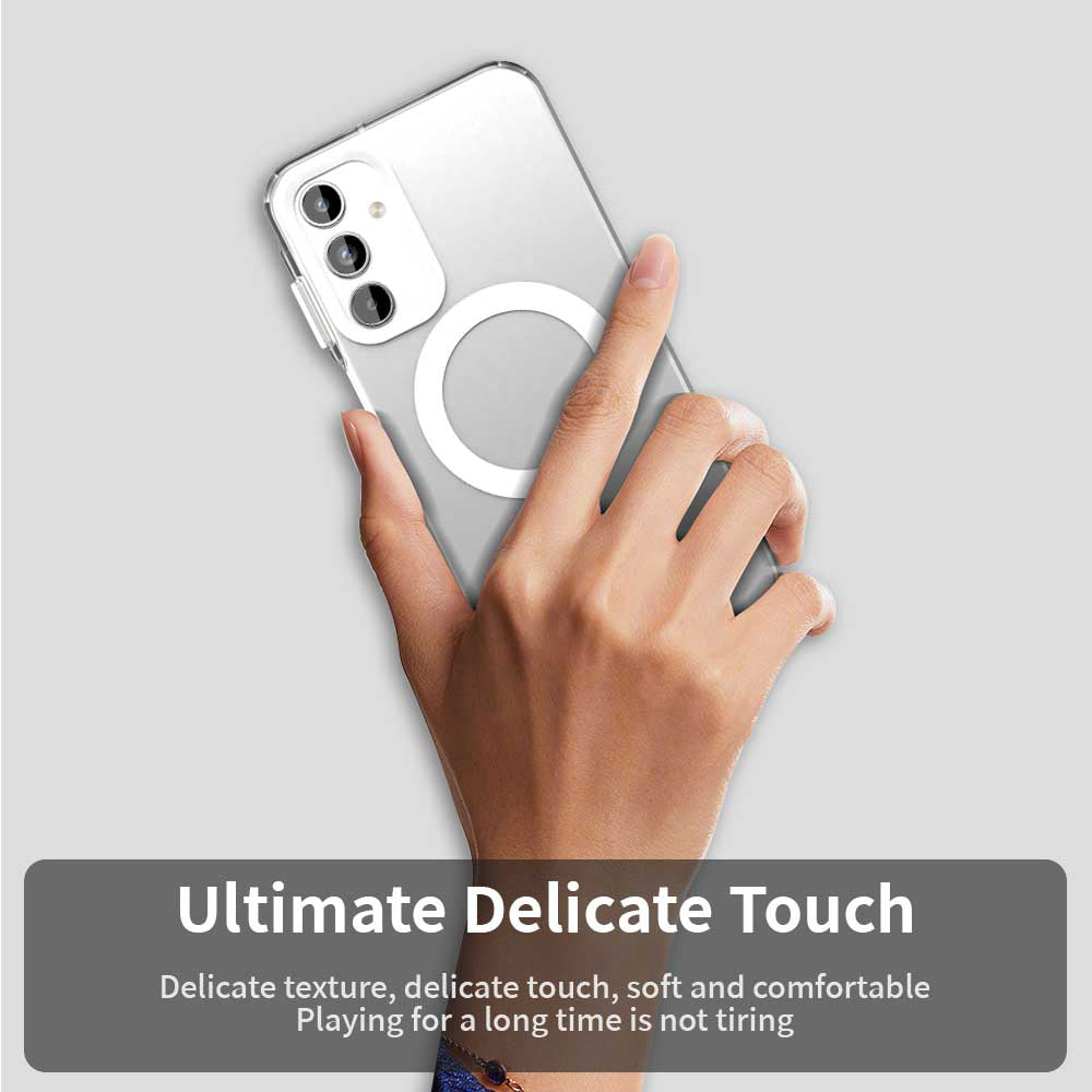 Coque MagSafe pour Samsung Galaxy A15 5G A156 / A15 A155, Techsuit, CandyCase, Blanche