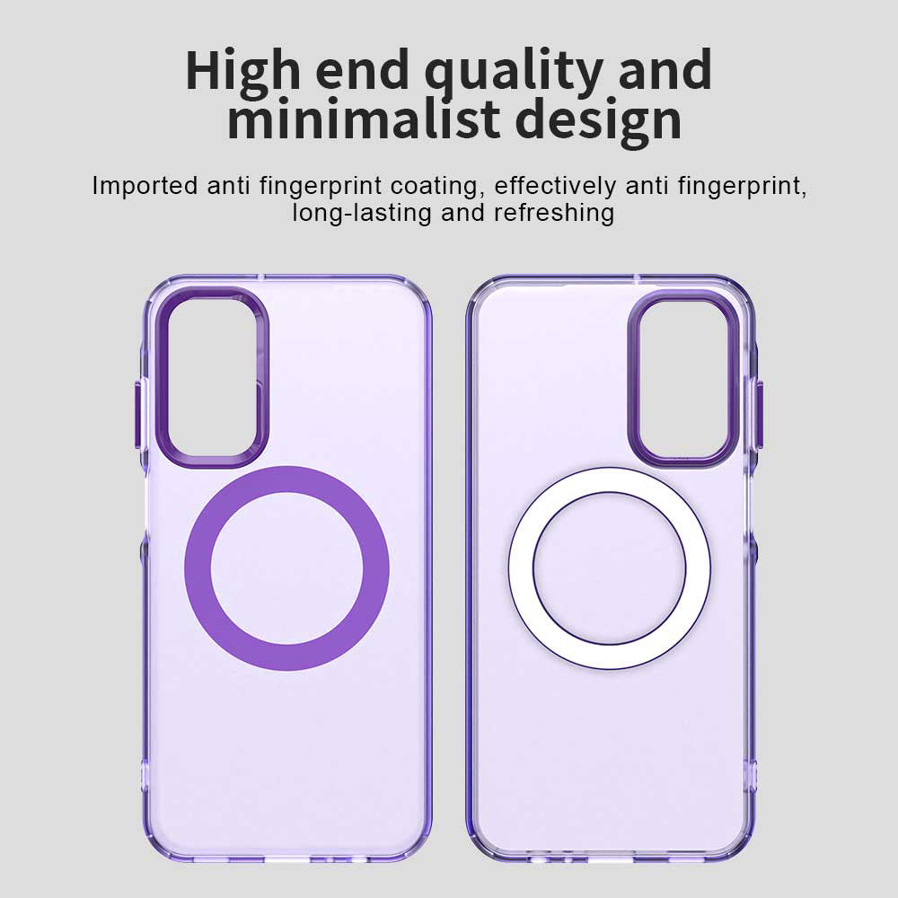 Coque MagSafe pour Samsung Galaxy A15 5G A156 / A15 A155, Techsuit, CandyCase, Violet