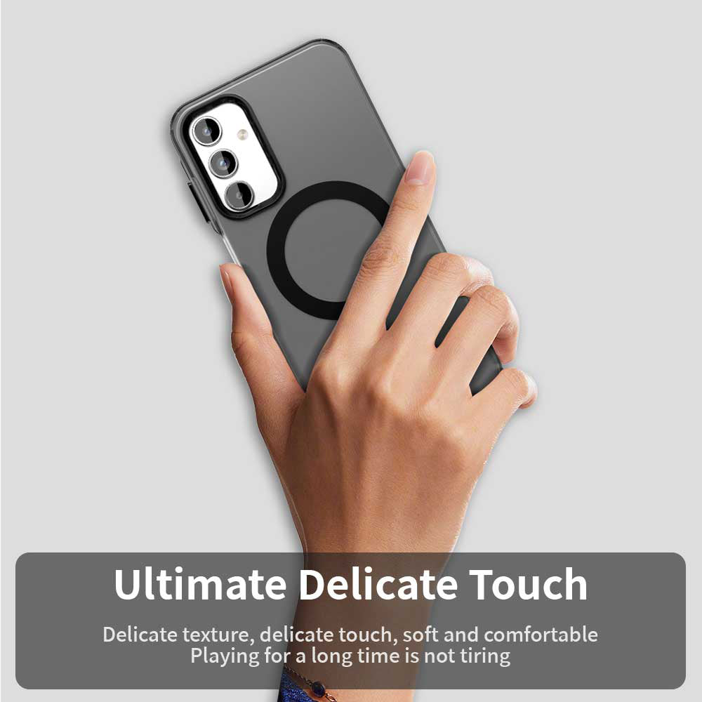 Coque MagSafe pour Samsung Galaxy A15 5G A156 / A15 A155, Techsuit, CandyCase, Noire