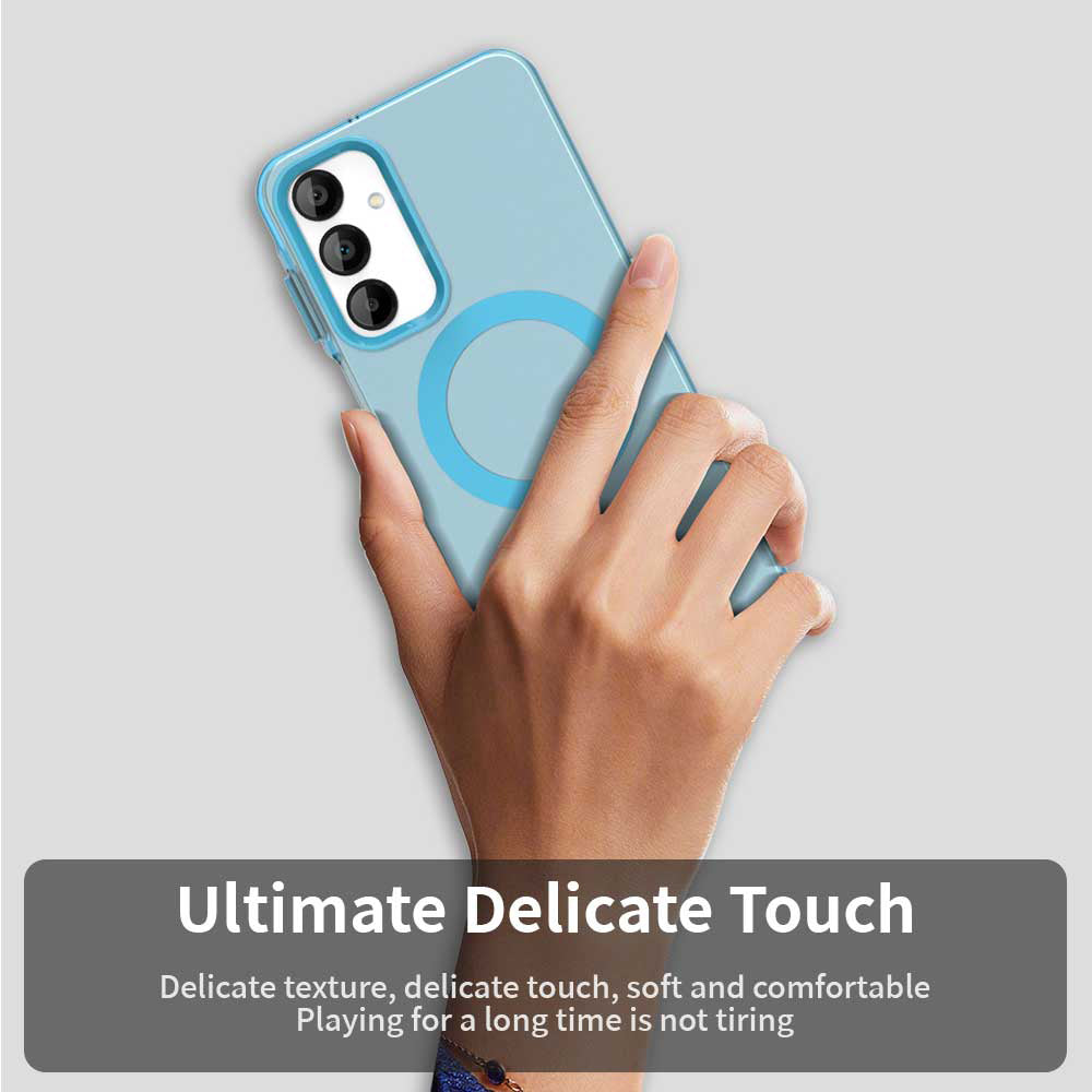 Coque MagSafe pour Samsung Galaxy A16 5G A166 / A16 4G A165, Techsuit, CandyCase, Bleue