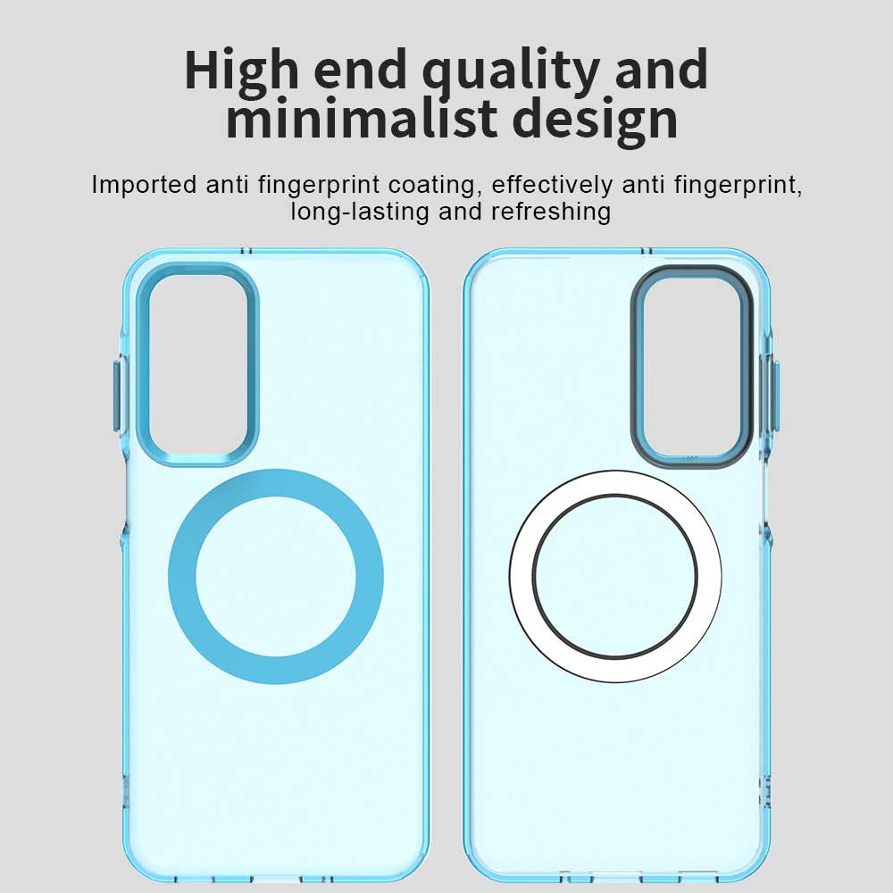 Coque MagSafe pour Samsung Galaxy A16 5G A166 / A16 4G A165, Techsuit, CandyCase, Bleue