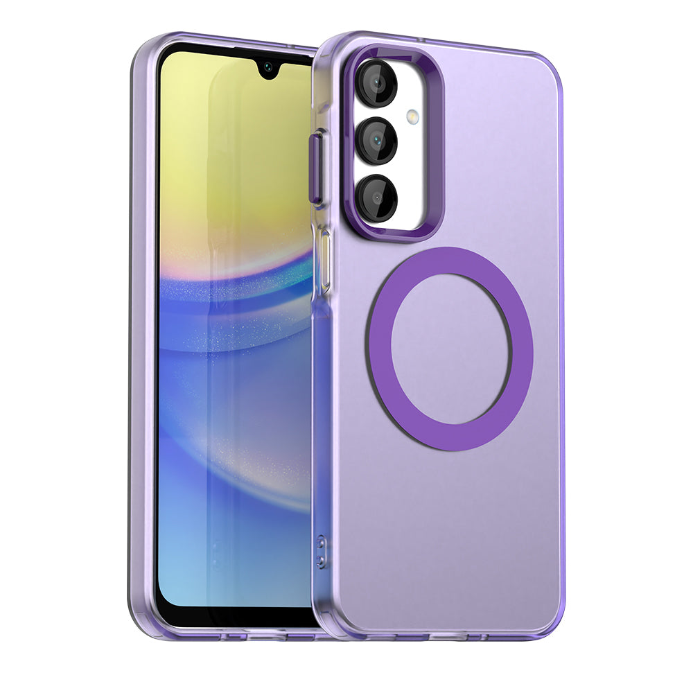 Coque MagSafe pour Samsung Galaxy A16 5G A166 / A16 4G A165, Techsuit, CandyCase, Violet
