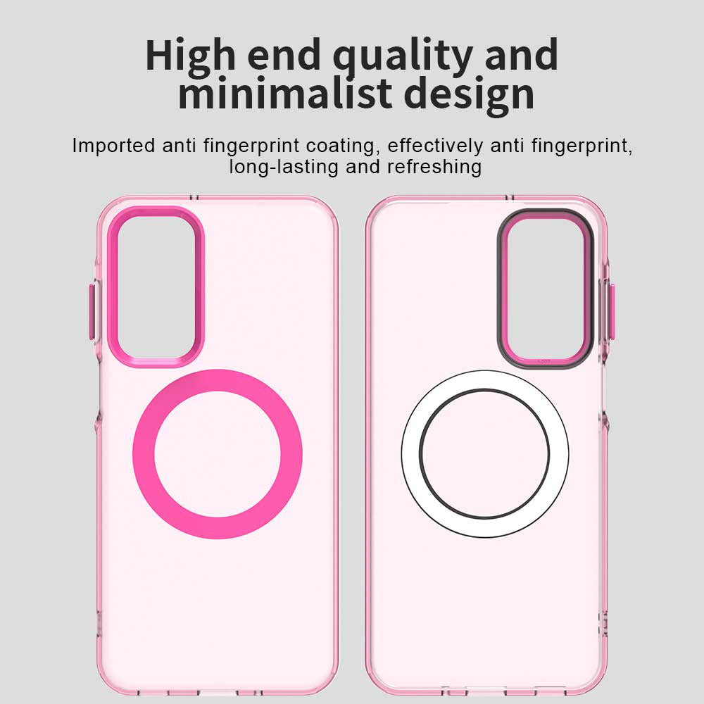 Coque MagSafe pour Samsung Galaxy A16 5G A166 / A16 4G A165, Techsuit, CandyCase, Rose