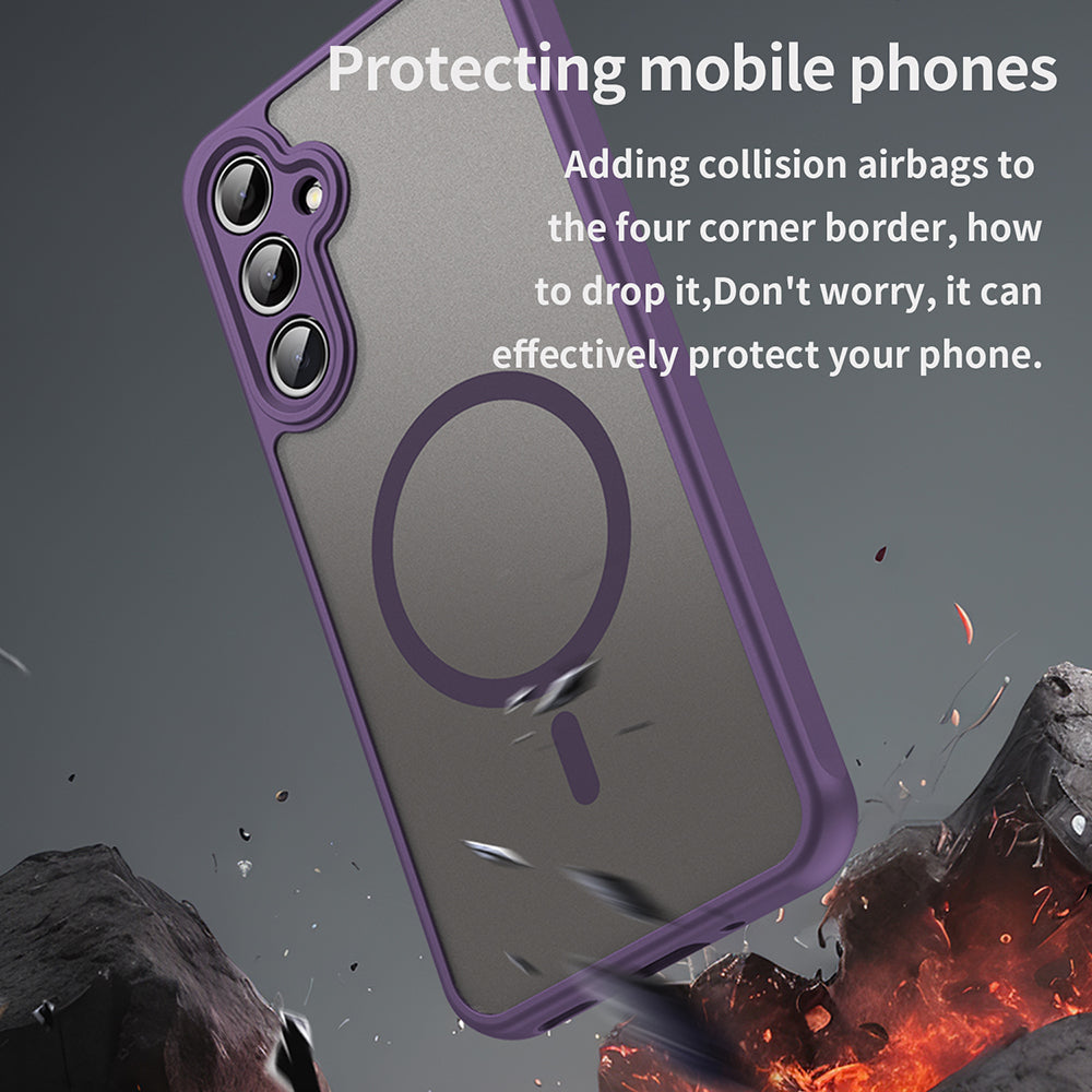 Coque MagSafe pour Samsung Galaxy A16 5G A166 / A16 4G A165, Techsuit, HaloFrost II, Violet